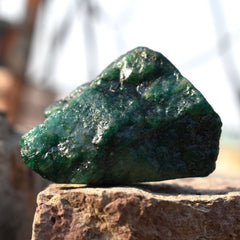 514.80 Ct Green Emerald Uncut Rough Natural CERTIFIED Loose Gemstone Earth Mined