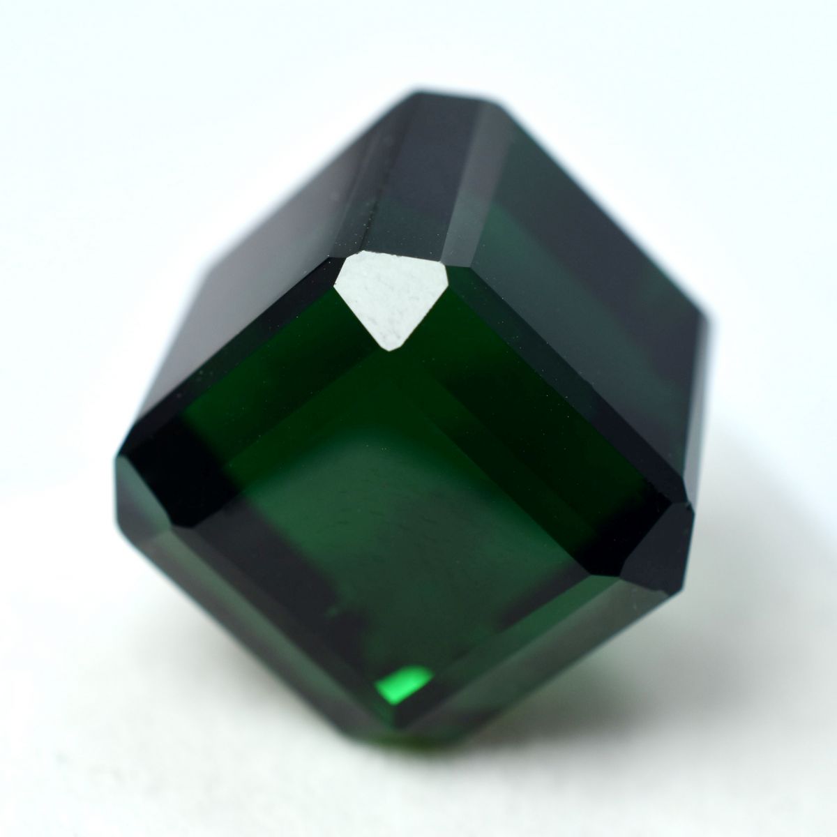 51.64 Ct Lab-Created Emerald CERTIFIED Loose Gemstone Green Cube Cut Huge Size