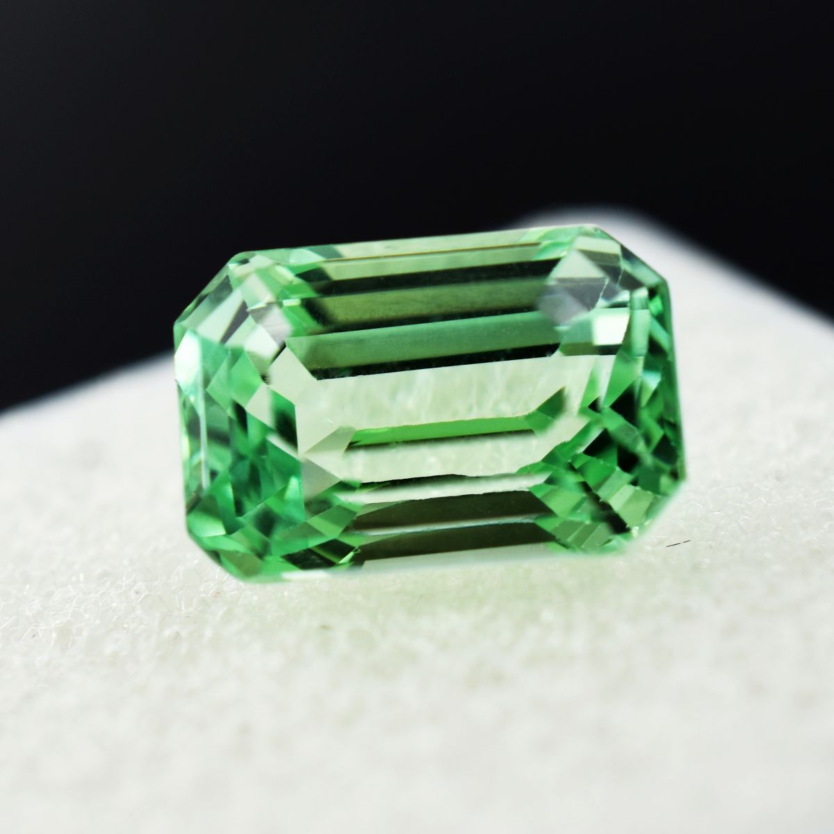 12.00 Ct NATURAL Grandidierite BLUISH GREEN Emerald Cut CERTIFIED Loose Gemstone