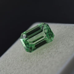 12.00 Ct NATURAL Grandidierite BLUISH GREEN Emerald Cut CERTIFIED Loose Gemstone