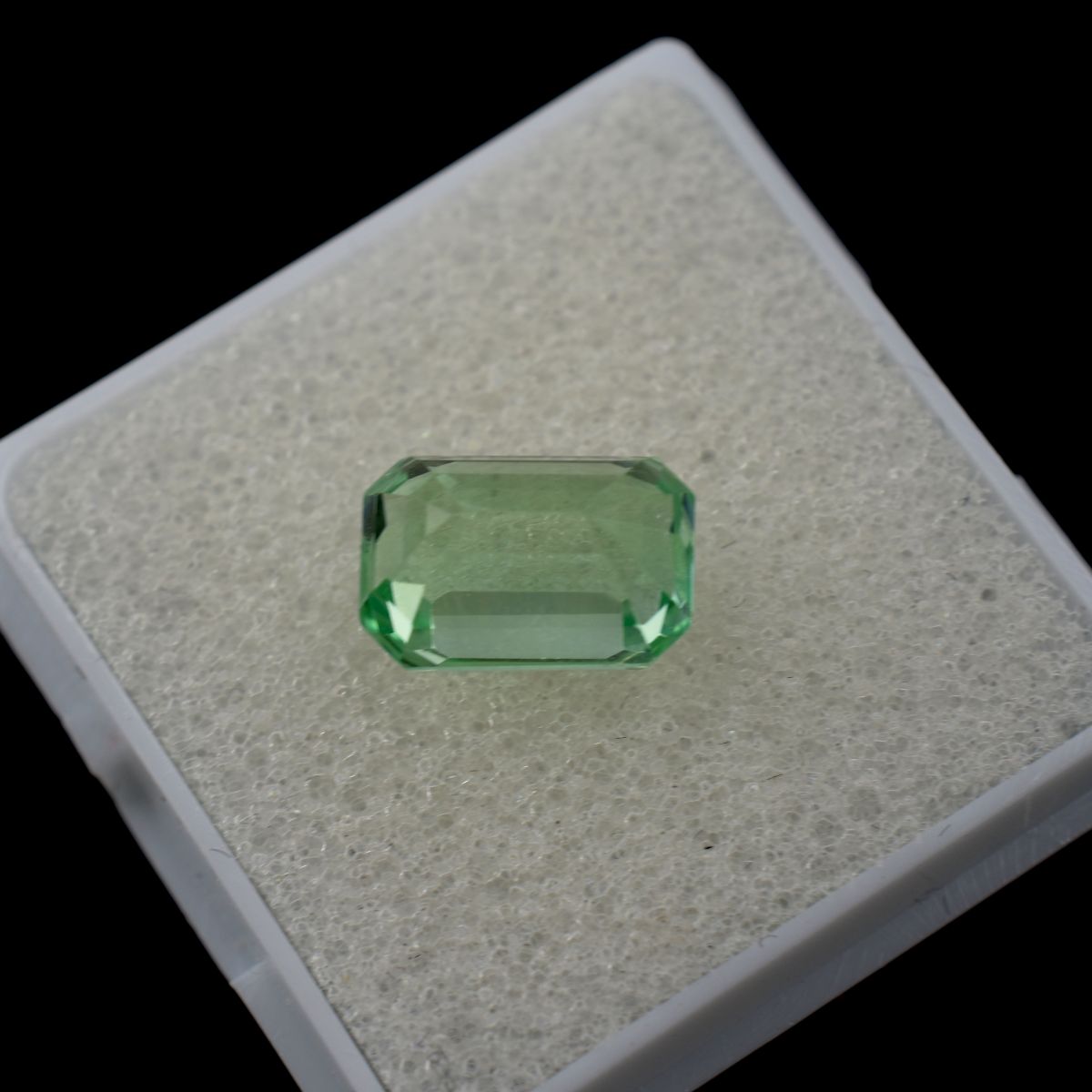 12.00 Ct NATURAL Grandidierite BLUISH GREEN Emerald Cut CERTIFIED Loose Gemstone