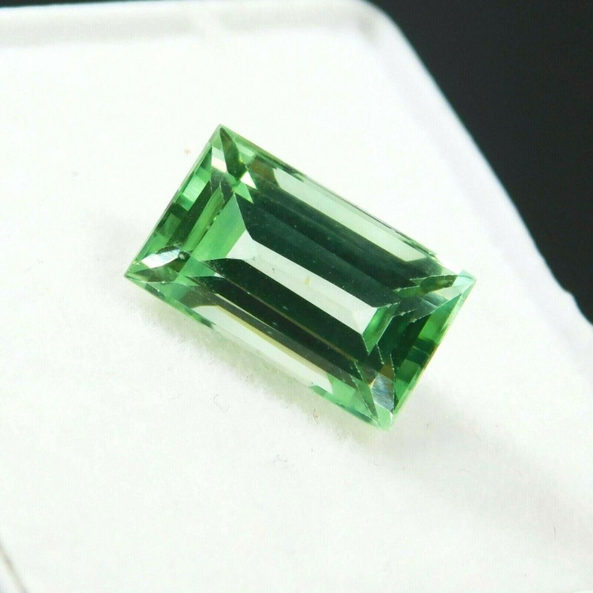 3.40 Ct Natural GRANDIDIERITE Bluish Green Emerald Cut CERTIFIED Loose Gemstone