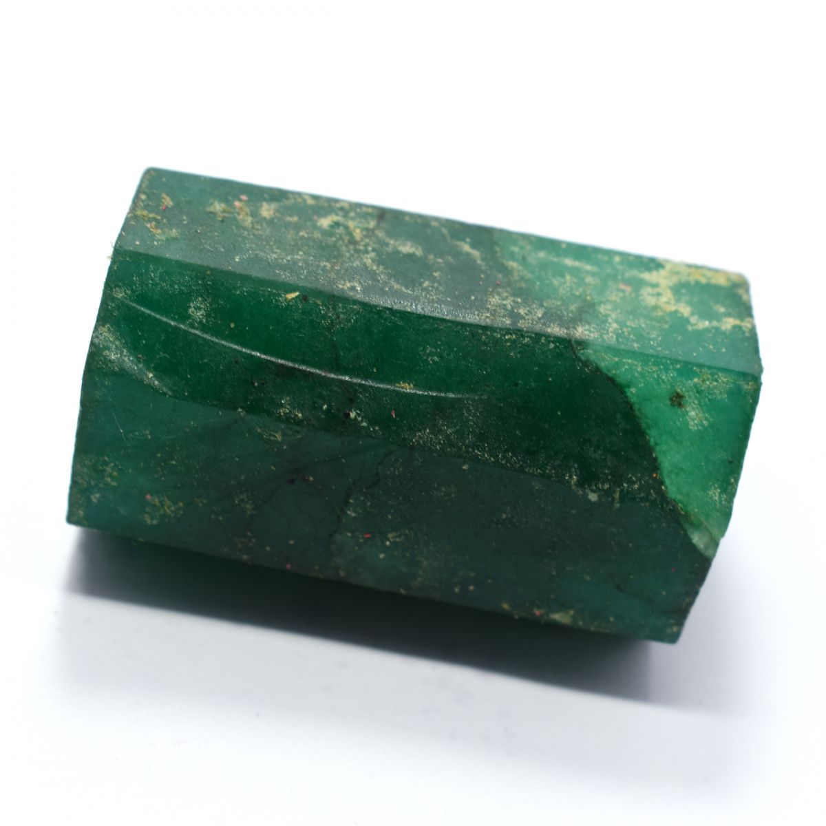 555 Ct Natural Emerald Green Rough Uncut Earth Mined CERTIFIED Loose Gemstone