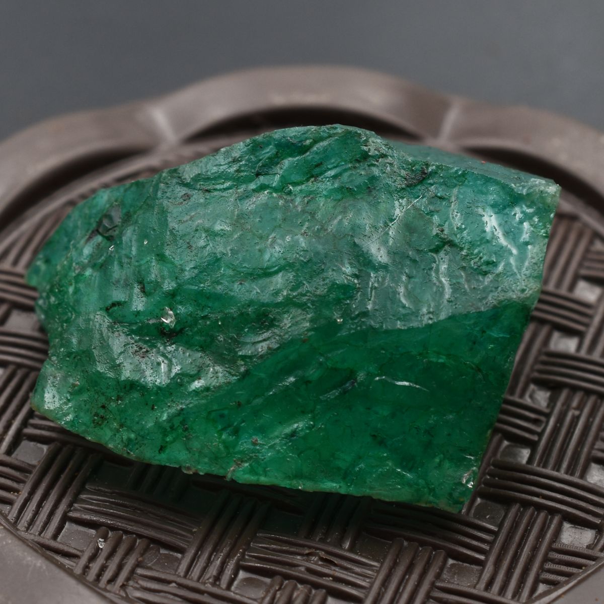 272.05 Ct Earth Mined Natural Emerald Huge Rough CERTIFIED Green Loose Gemstone