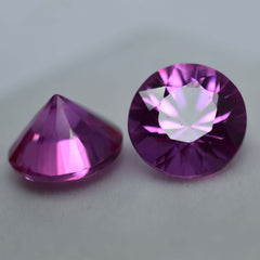 19.13 Ct Natural Pink Sapphire Round Cut CERTIFIED Pair Loose Gemstone Ceylon