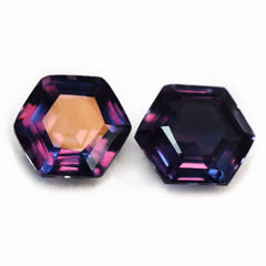 16 Ct Natural Alexandrite Color Change Fancy Shape CERTIFIED Loose Gemstone Pair