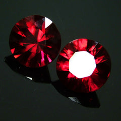 16.00 Ct NATURAL Bloody RED Ruby CERTIFIED Round Shape Loose Gemstone Pair