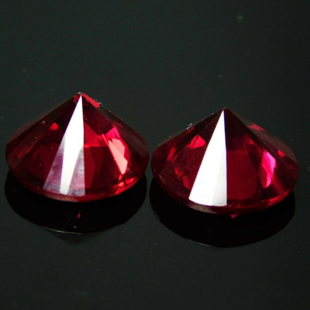 16.00 Ct NATURAL Bloody RED Ruby CERTIFIED Round Shape Loose Gemstone Pair