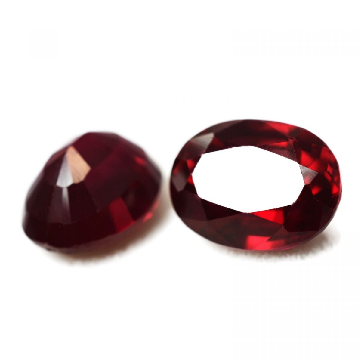 AA+ Natural Red Ruby 16.00 Ct CERTIFIED Loose Gemstone Oval Fine Cutting Pair