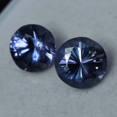 16 Ct Natural ALEXANDRITE Color Change Round Shape CERTIFIED Loose Gemstone Pair