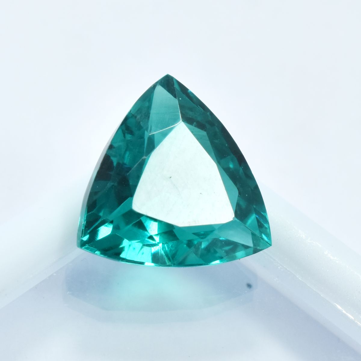 10.25 Ct NATURAL Green Garnet Amazing Trillion Cut Best Loose Gemstone CERTIFIED