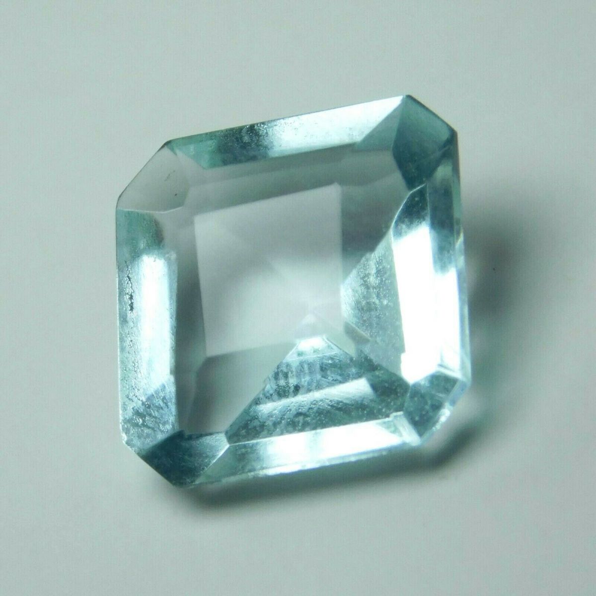 4.65 Ct Natural Aquamarine Blue Square Shape Certified  Loose Gemstones