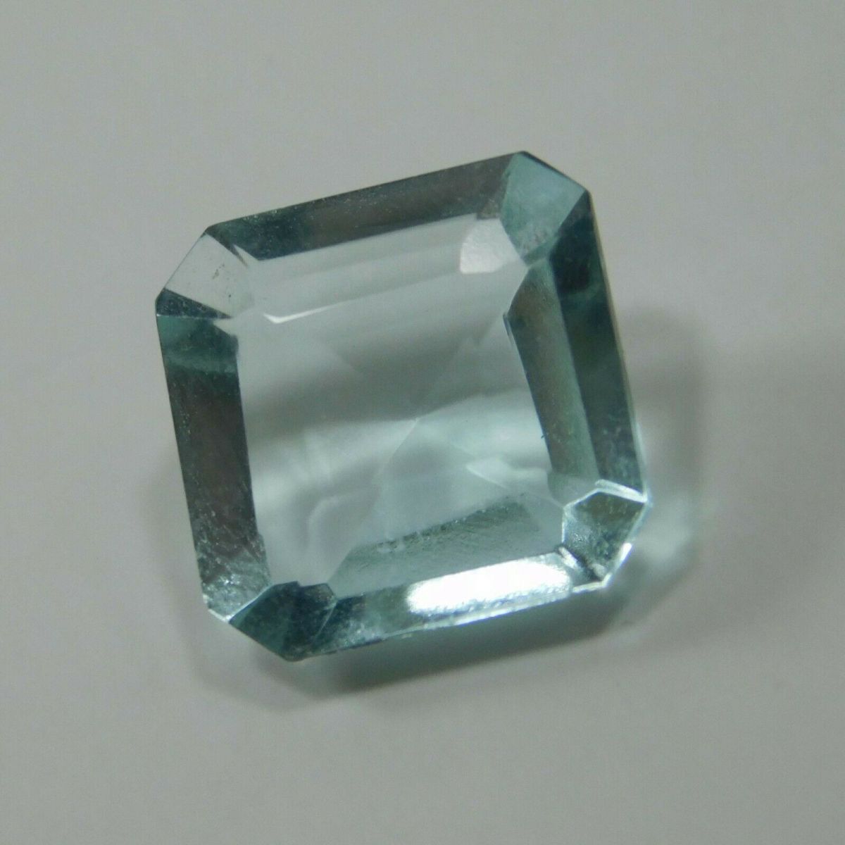 4.65 Ct Natural Aquamarine Blue Square Shape Certified  Loose Gemstones