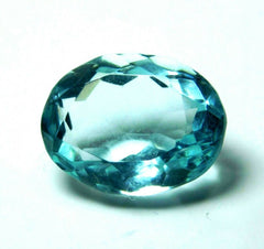 6 Ct Natural Oval Shape Ocean Blue Aquamarine Certified Loose Gemstone A++