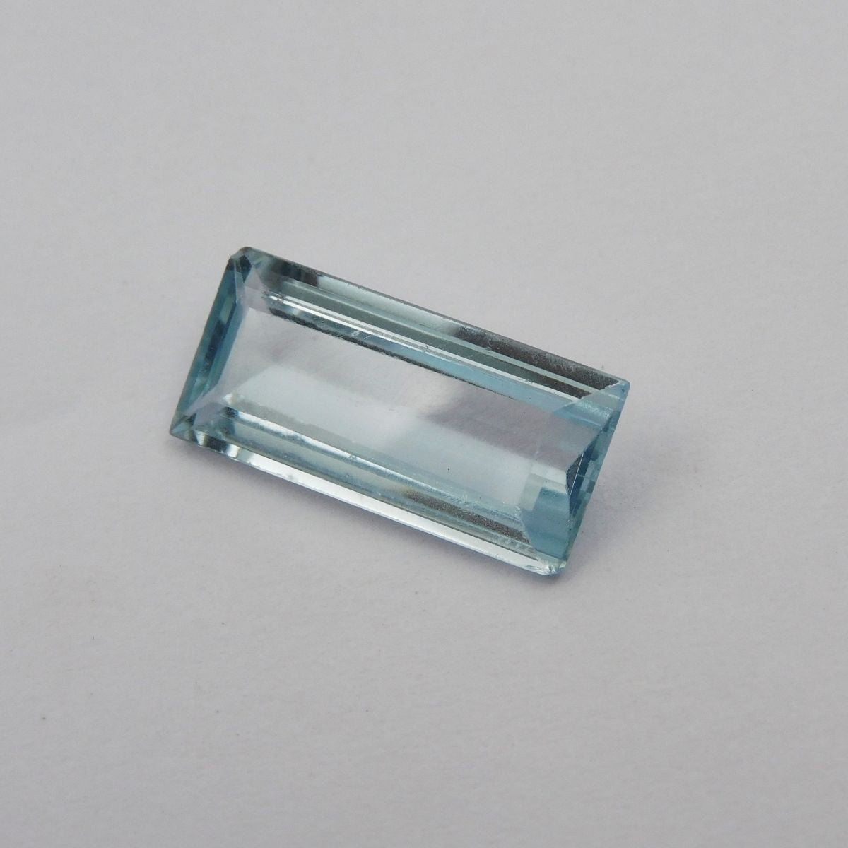 Natural Baguette Cut Loose Gemstone CERTIFIED 9.90 Ct A++ Blue Aquamarine