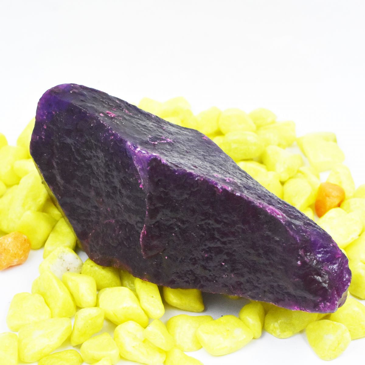 Natural Uncut Raw 1192.15 Carat Purple Sapphire Rough Loose Gemstone CERTIFIED