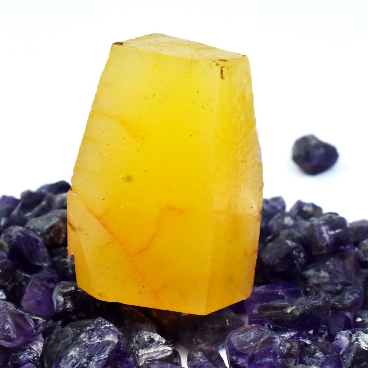 Uncut Raw Natural 380.80 Ct Yellow Sapphire Rough Loose Gemstone CERTIFIED