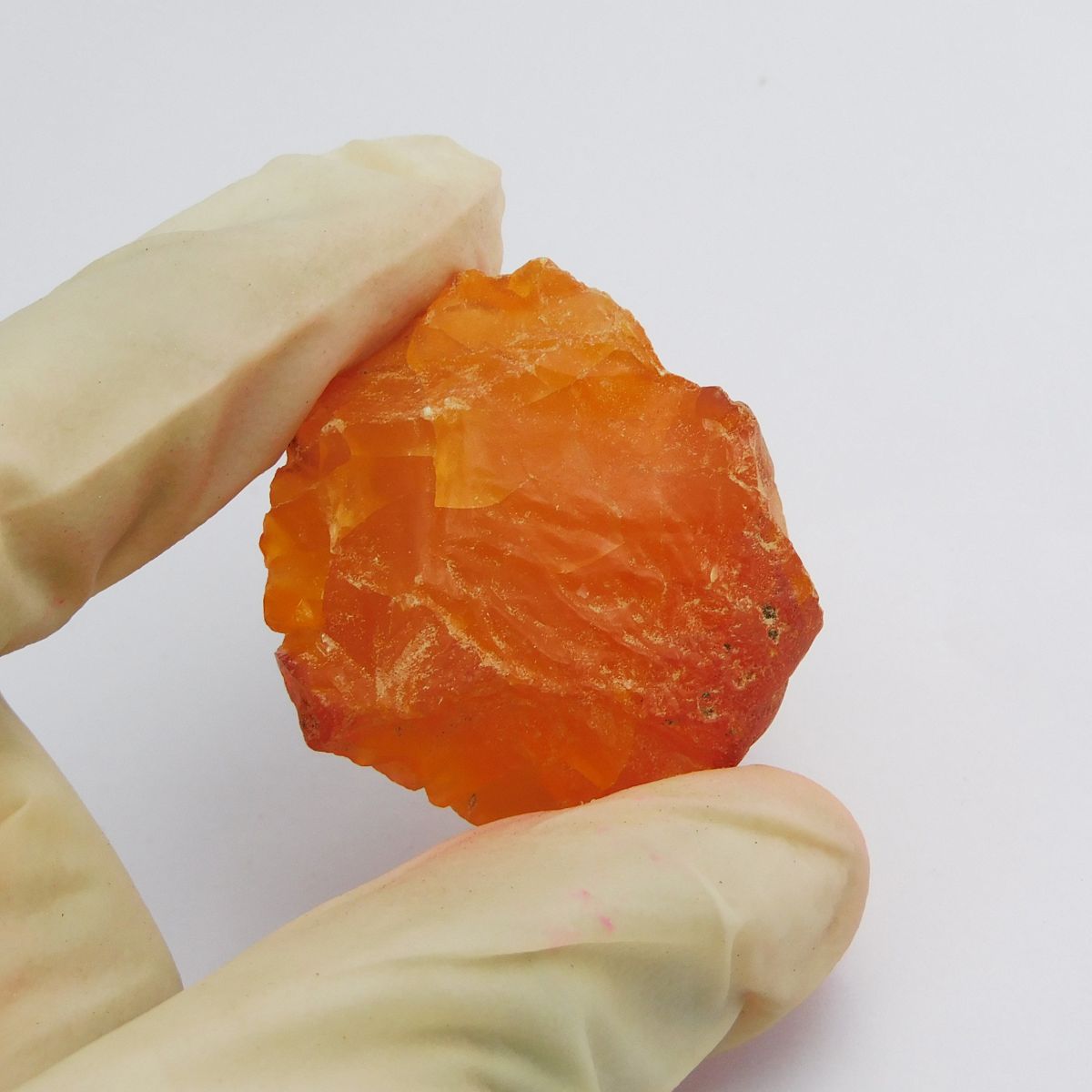 Huge Size 110.35 Ct NATURAL Sapphire ROUGH Uncut CERTIFIED Orange Loose Gemstone
