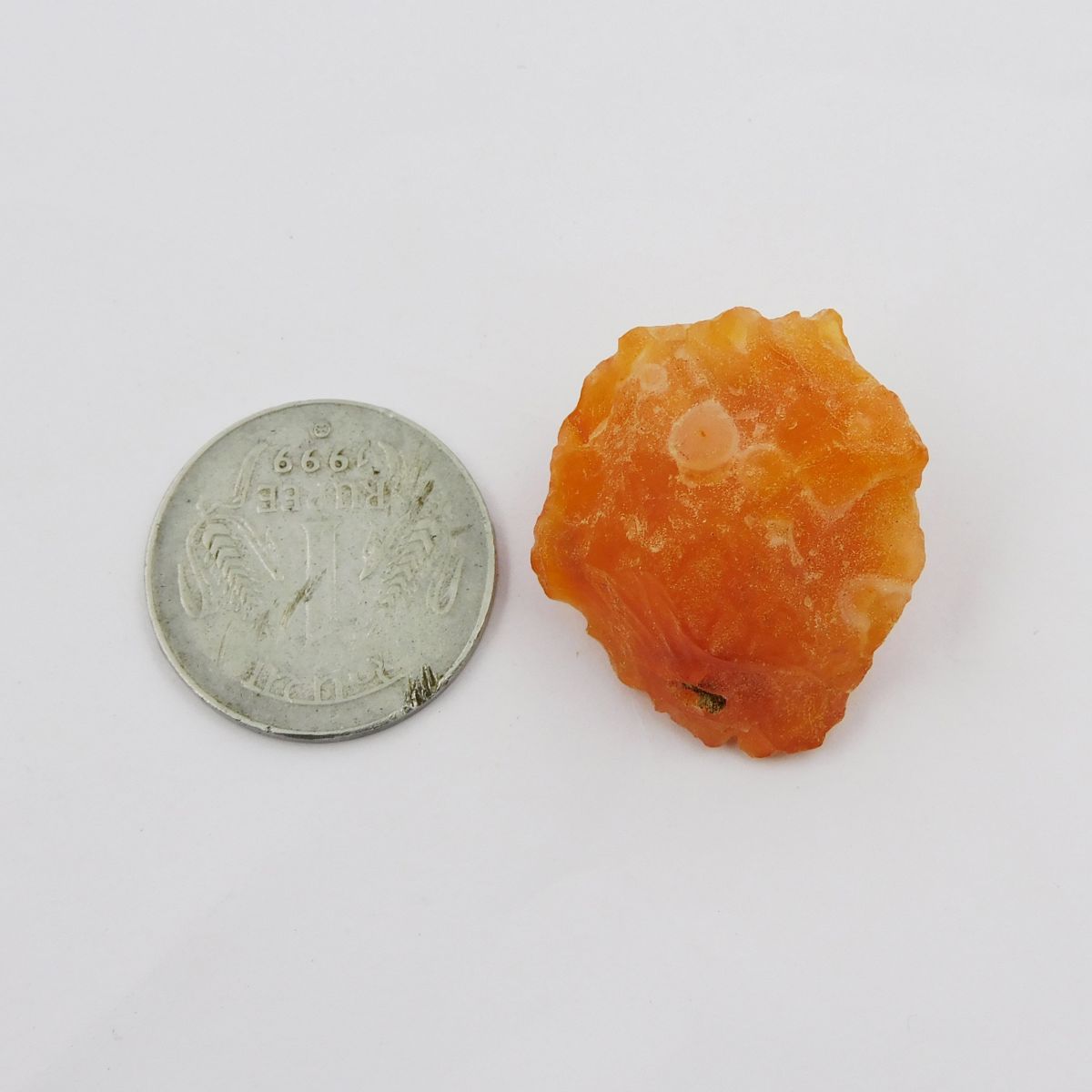 64.9 Ct NATURAL Sapphire ROUGH Earth Mined CERTIFIED Orange Loose Gemstone