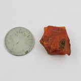 Earth Mined Raw 66.65 Ct Natural Orange Sapphire Rough CERTIFIED Loose Gemstone