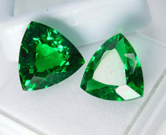 19 Ct Natural Tsavorite Green Garnet Trillion Cut CERTIFIED Loose Gemstone