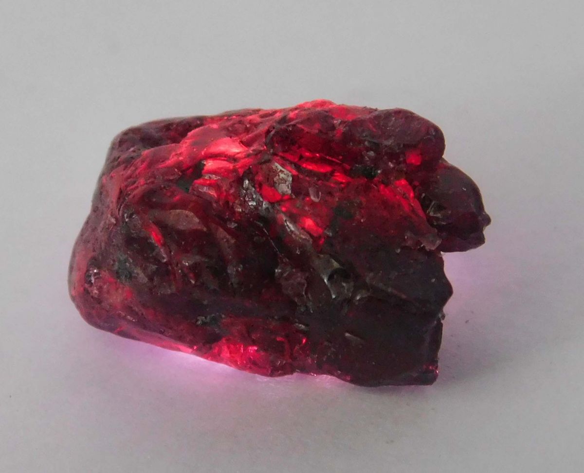 24 Ct Natural Garnet Huge Rough Earth Mined Red Garnet CERTIFIED Loose Gemstone