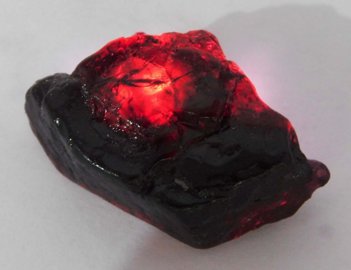 50 Ct Natural Huge Rough Earth Mined Red Garnet CERTIFIED Loose Gemstone