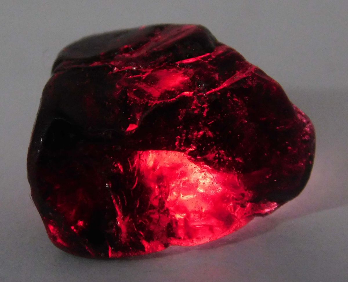 32 Ct Natural Garnet Earth Mined Rough CERTIFIED Red Garnet Loose Gemstone