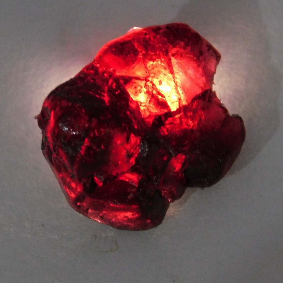 58 Carat Natural Garnet Earth Mined Rough CERTIFIED Red Loose Gemstone