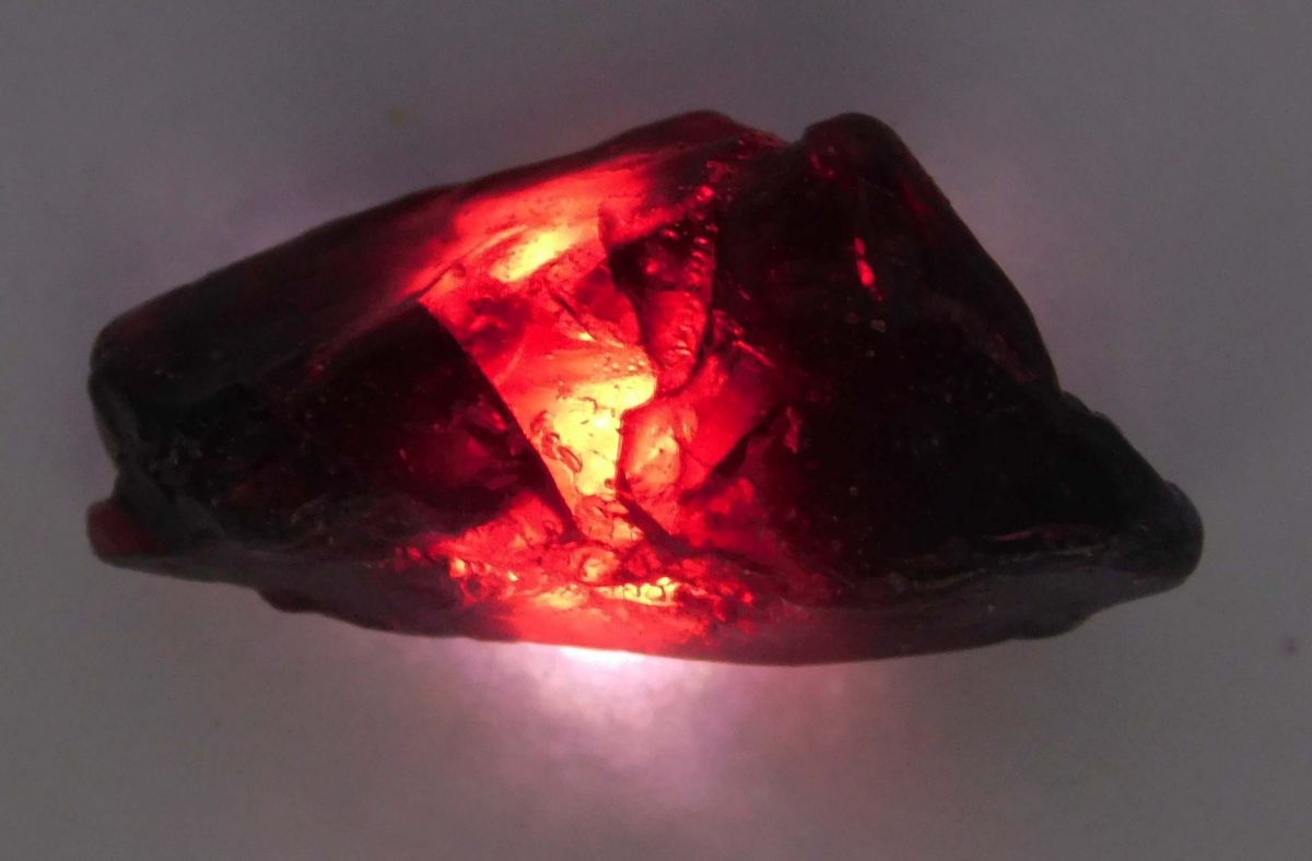 37 Ct Natural Garnet Earth Mined Rough CERTIFIED Red Garnet Loose Gemstone