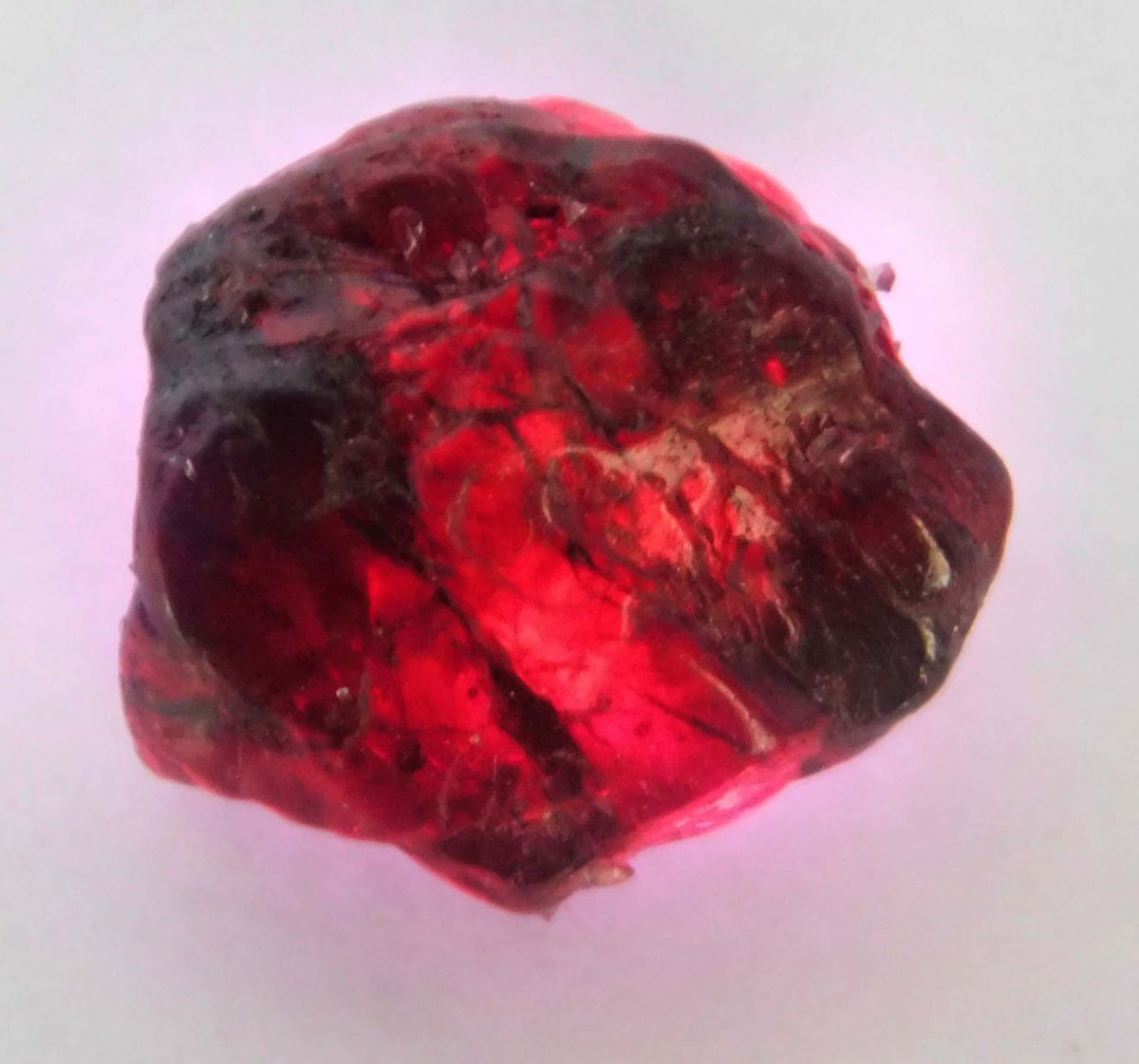 22 Ct Natural Garnet Earth Mined Rough CERTIFIED Red Garnet Loose Gemstone