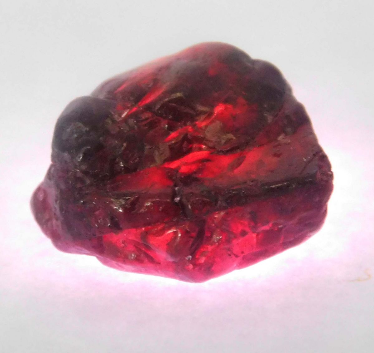 22 Ct Natural Garnet Earth Mined Rough CERTIFIED Red Garnet Loose Gemstone