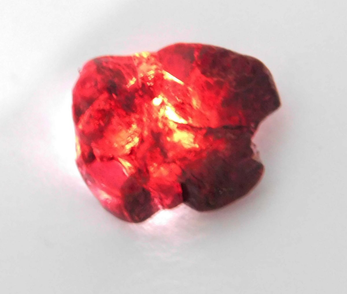 30 Carat Natural Earth Mined Red Garnet Rough CERTIFIED Loose Gemstone