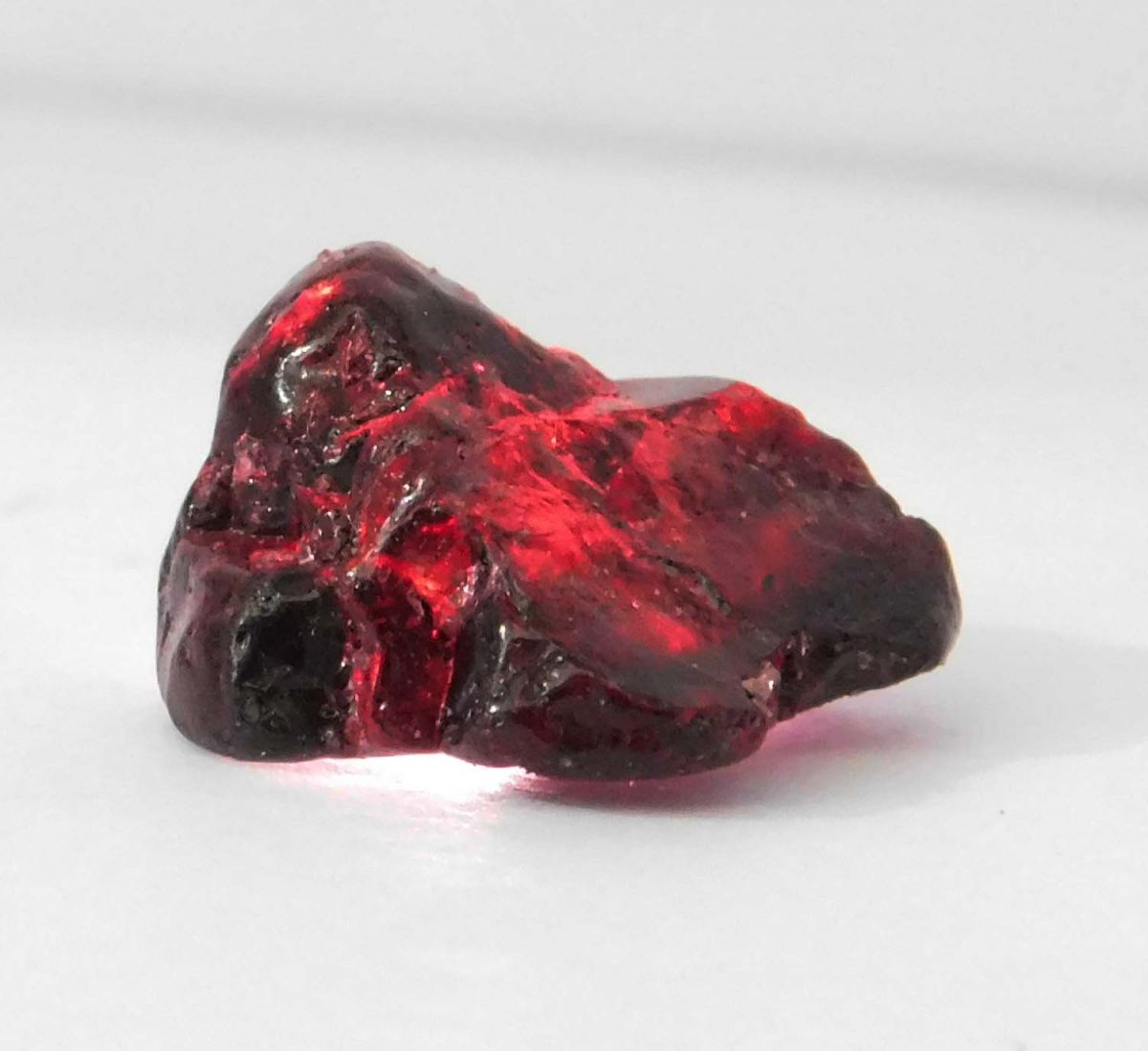 30 Carat Natural Earth Mined Red Garnet Rough CERTIFIED Loose Gemstone