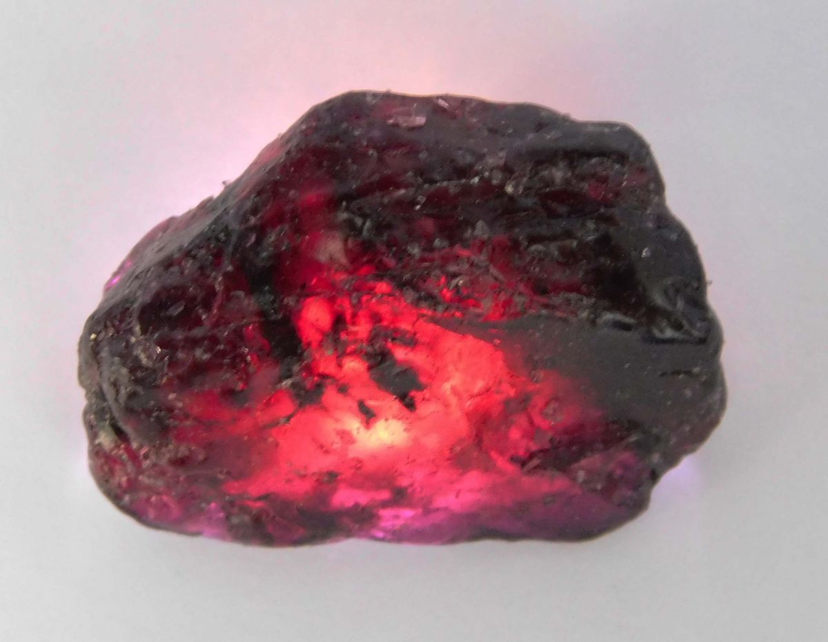 59 Ct Natural Garnet Earth Mined Rough CERTIFIED Red Garnet Rough Loose Gemstone