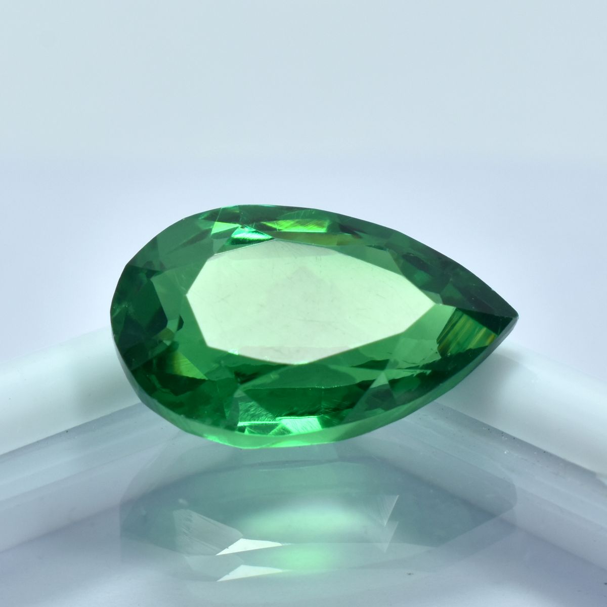 Precious Green Rare Garnet 8.45 Ct Pear Cut CERTIFIED Loose Gemstone Natural