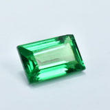 Baguette Shape Green CERTIFIED Loose Gemstone 10.45 Ct Natural Precious Garnet.