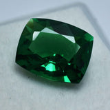 GREEN Natural Garnet CUSHION Cut 9.00 Ct CERTIFIED Ring Size Loose Gemstone