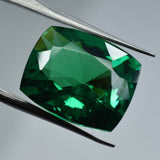 GREEN Natural Garnet CUSHION Cut 9.00 Ct CERTIFIED Ring Size Loose Gemstone