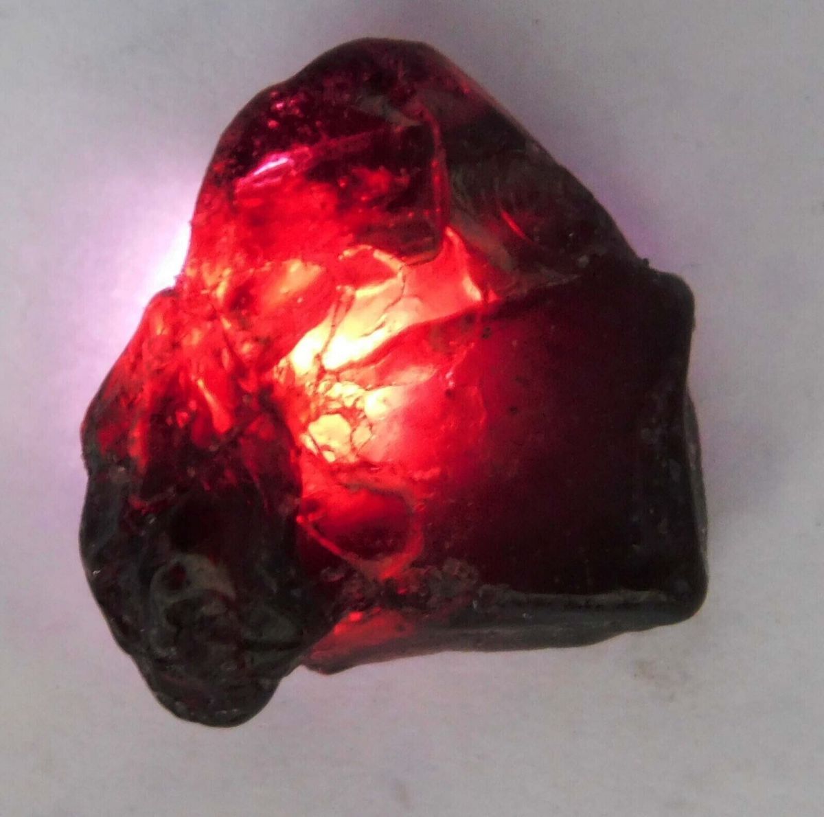 Garnet Red CERTIFIED 77.00 Ct Garnet RED Earth Mined Rough NATURAL Uncut Rough