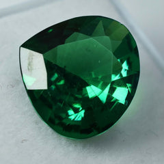 CERTIFIED  9.95 Ct Natural GREEN Garnet PEAR Shape Loose Gemstone