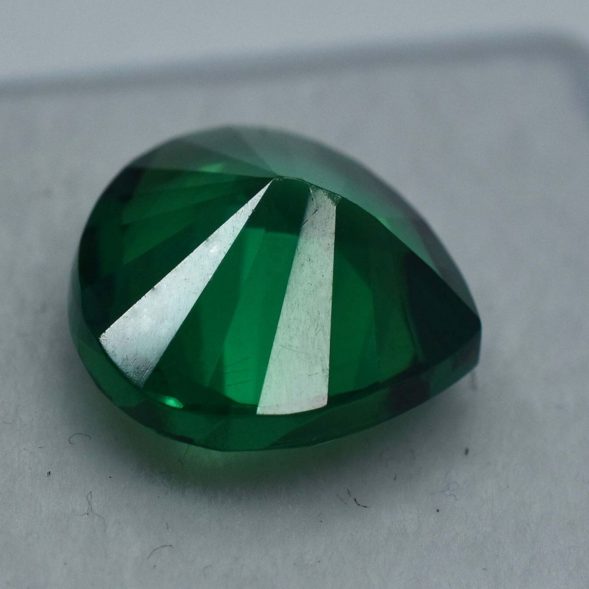 CERTIFIED  9.95 Ct Natural GREEN Garnet PEAR Shape Loose Gemstone