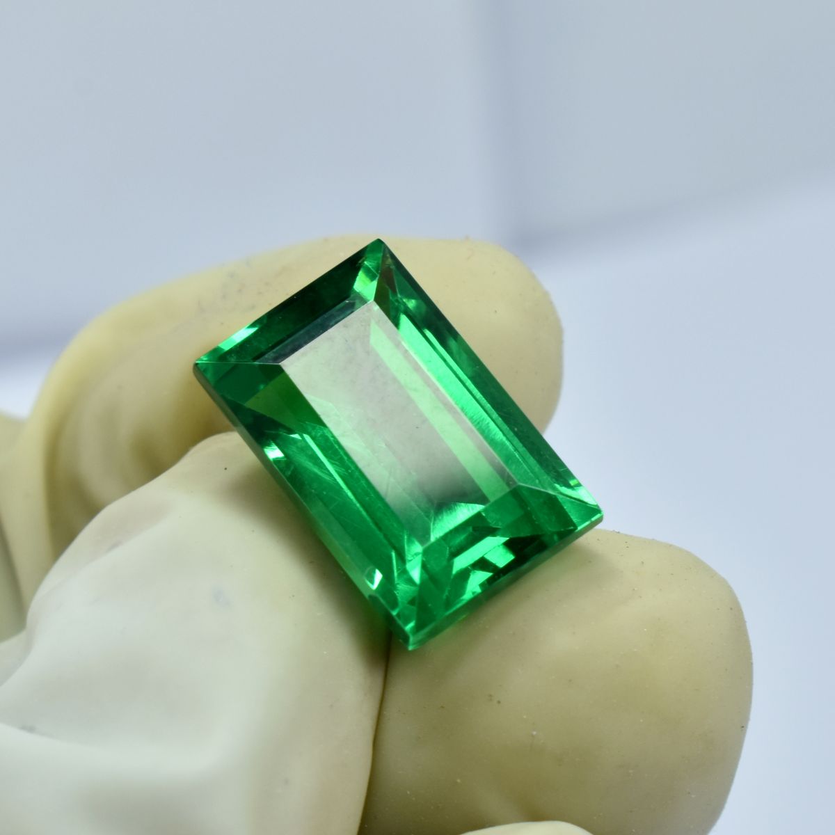World Best Green 10.60 Ct Natural Garnet CERTIFIED Baguette Cut Loose Gemstone.