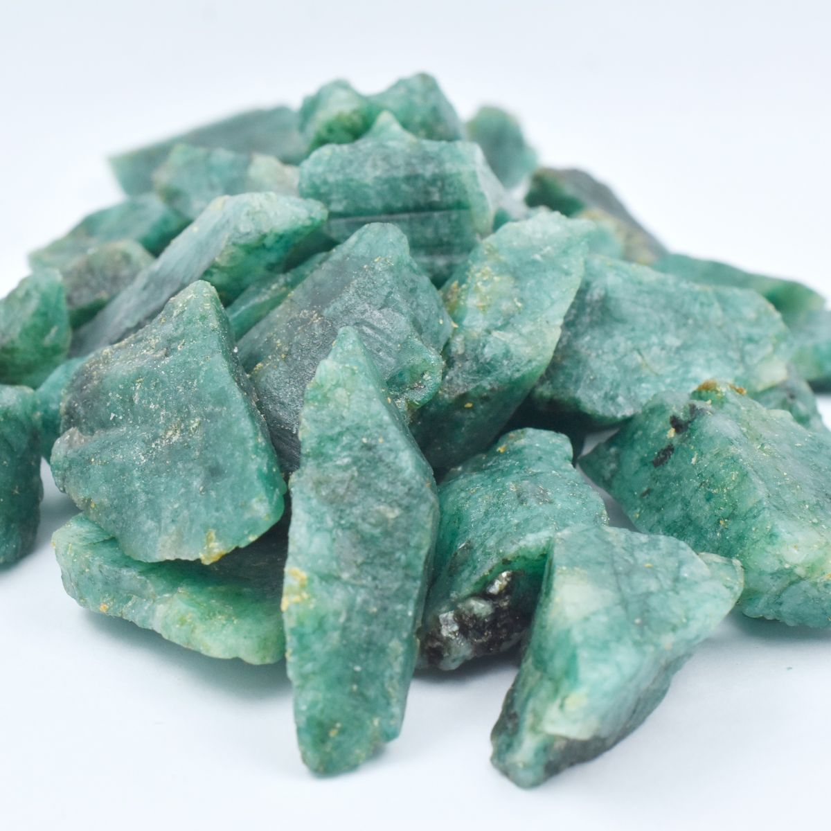 Lot Rough 966 Ct Colombian Natural Green Emerald Raw Rough Loose Gemstone