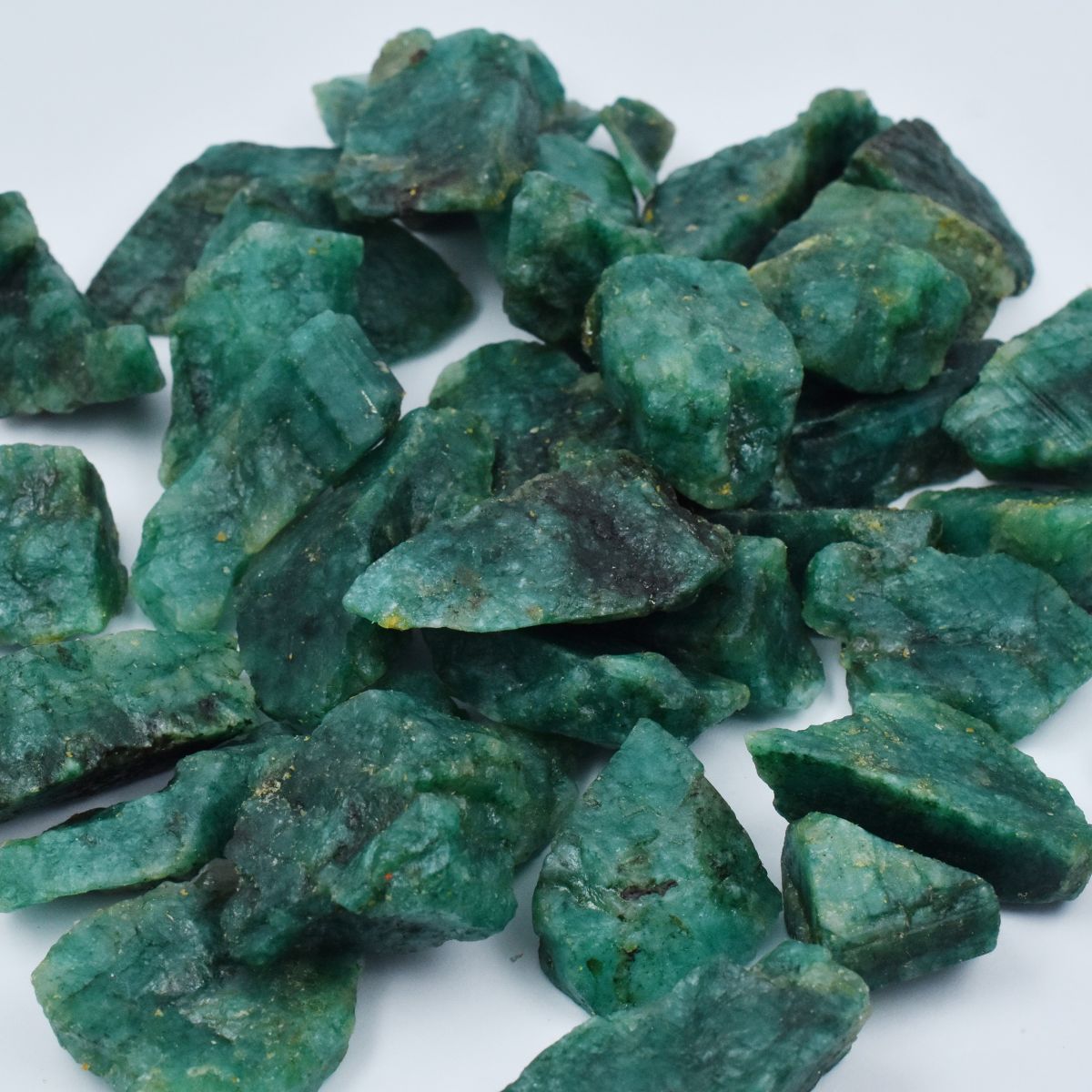 Lot Rough 966 Ct Colombian Natural Green Emerald Raw Rough Loose Gemstone