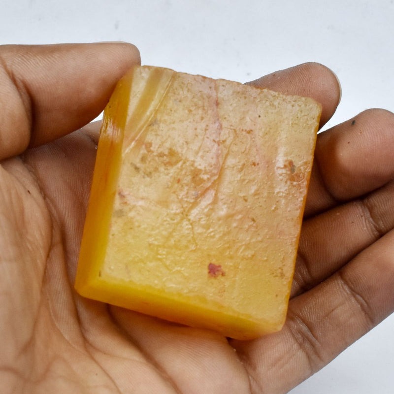 Natural Rough Yellow Sapphire 555 Ct uncut gemstone for carving