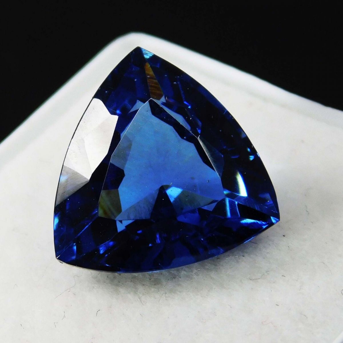 10.24Ct Natural CERTIFIED Tanzanite Blue Trillion Cut Loose Gemstone Earing Size