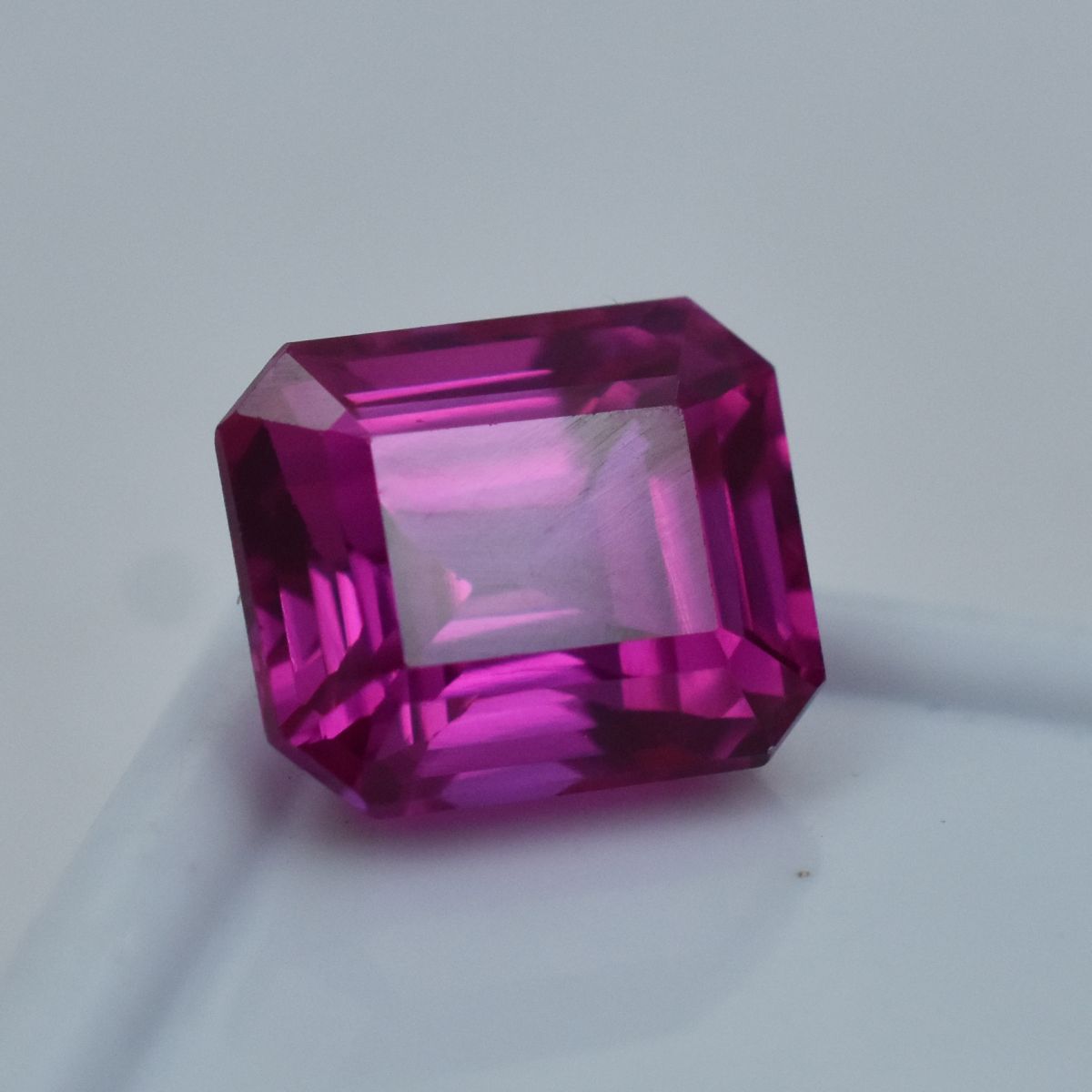 11.60 Ct Natural Pink Sapphire Emerald Cut Ring Size Loose Gemstones CERTIFIED