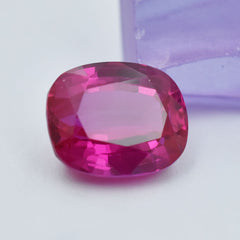 CERTIFIED Pink Sapphire 26.65 Carat Cushion Cut Ring Size Real Loose Gemstone