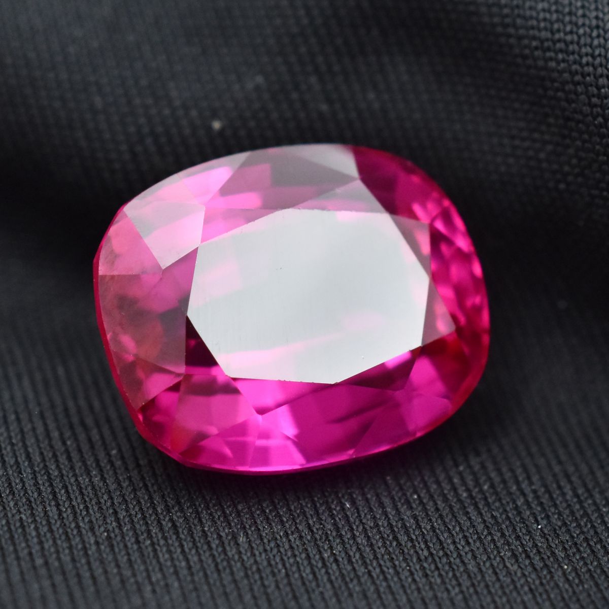 CERTIFIED Pink Sapphire 26.65 Carat Cushion Cut Ring Size Real Loose Gemstone